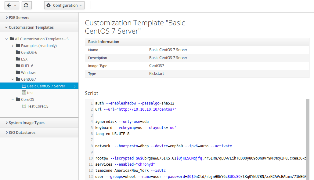 Preview of customization template.