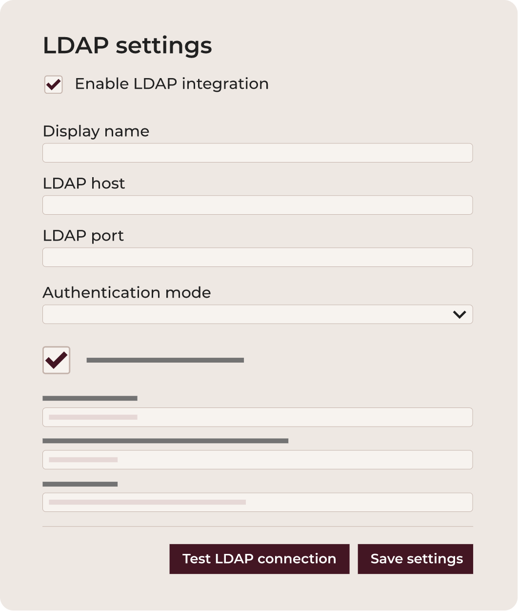 LDAP integration